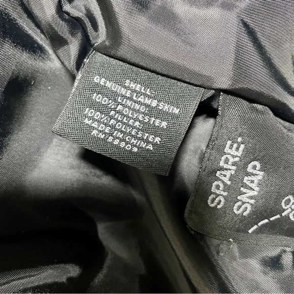 Roundtree & Yorke Lambskin Leather Bomber Jacket Coat Black Men’s 3X - Picture 8 of 9